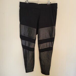 Torrid | Leggings with Faux Leather Style Panels | Size 3X